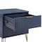 Manhattan Comfort DUMBO 2.0 Nightstand in Midnight Blue, 2PK 2-NS002-MB - alternate 2